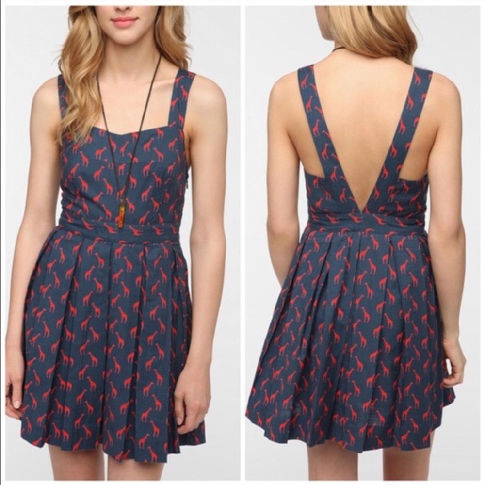 Urban Outfitters Giraffe Print Dress
